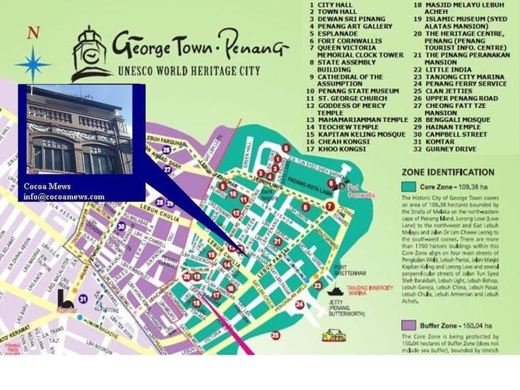 Cocoa Mews Cafe And Homestay George Town Esterno foto